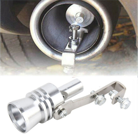 Fluier din aluminiu pentru toba marime M, compatibil cu motoare intre 1600 - 2000 cc