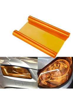 Folie protectie faruri / stopuri auto - Orange (pret/m liniar)