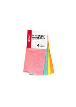 Lavete din microfibra pentru auto Set 4x, 30x30, Multicolor