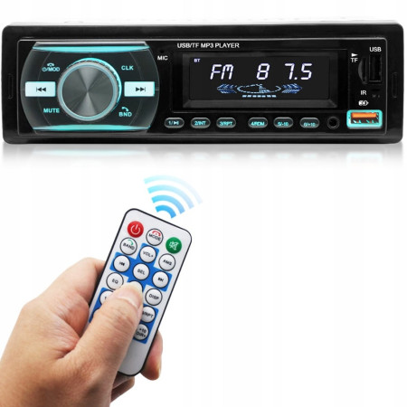 Player Auto 1DIN, 4 x 50W, AW1003, cu Bluetooth, Radio, MP3, AUX, Card, Telecomanda