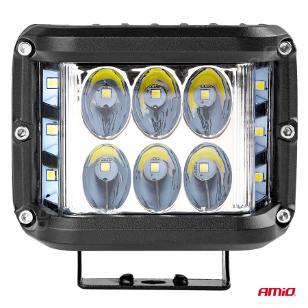 Proiector LED pentru Off-Road, ATV, SSV,  culoare 6500K, cu doua functii, tensiune 9 - 36V, dimensiune, 110 x 75 mm