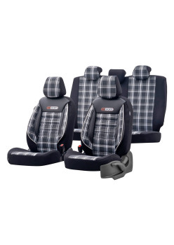 Set huse scaun auto PREMIUM, Universale, fractionate, OTOM GTI SPORT 807