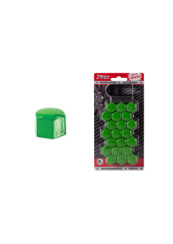 Set capace prezoane 17 mm, culoare Verde