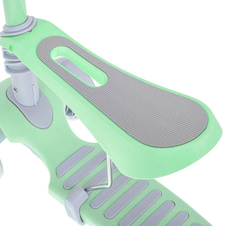 Tricicleta + Trotineta + Skateboard (3in1) roti iluminate LED - VERDE