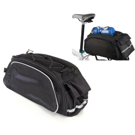 Geanta transport neagra pentru portbagajul bicicletei AVX-RW2