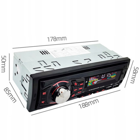 Player Auto, 4 x 50W cu Radio, MP3, AUX, Card, plus Telecomanda