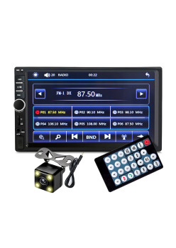 Player Video Auto TouchScreen de 7 inch, Auto 2DIN, cu Camera Marsarier Inclusa, 4 x 50W, WDS-30 cu Bluetooth, Handsfree, Radio, MP3, WMA, MP4, AUX, Card, Telecomanda