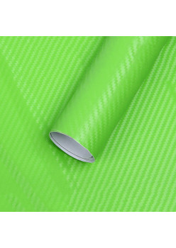 Folie colantare auto Carbon 3D - Verde (3m x 1,27m)