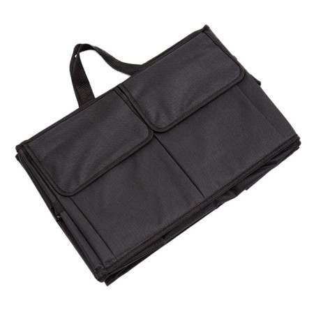 Organizator portbagaj auto cu 9 buzunare, 55 x 38 x 26cm, culoare neagra