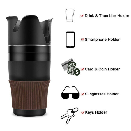 Suport pahar Multifunctional 5-in-1, Smart Cup