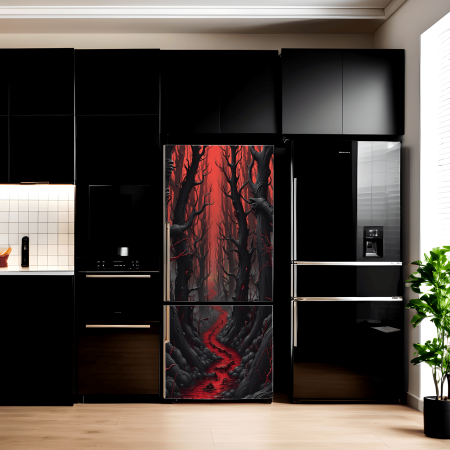 Folie imprimata color pentru decor Frigider, dimensiune 200 x 90cm, model: AVX-FR12