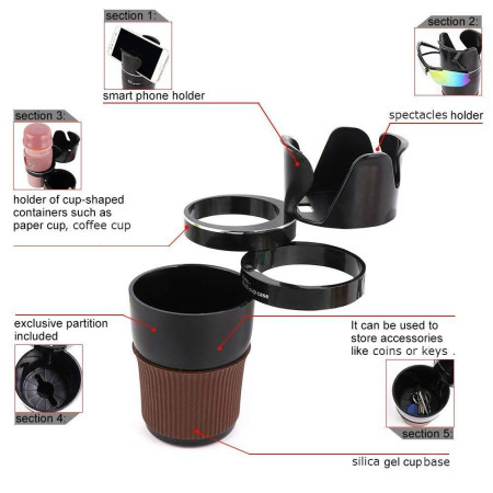 Suport pahar Multifunctional 5-in-1, Smart Cup