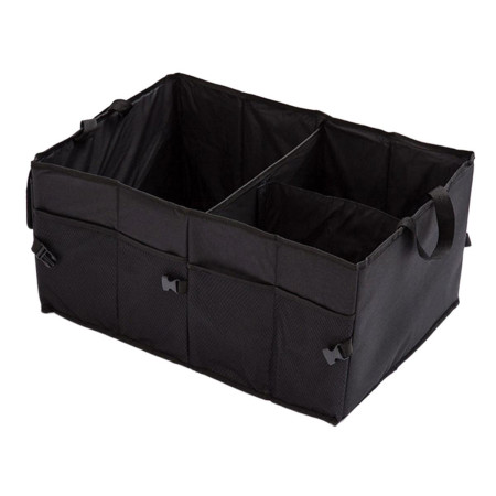 Organizator portbagaj auto cu 9 buzunare, 55 x 38 x 26cm, culoare neagra