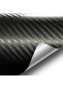 Folie colantare auto Carbon 3D Negru, 3,0m x 1,52m