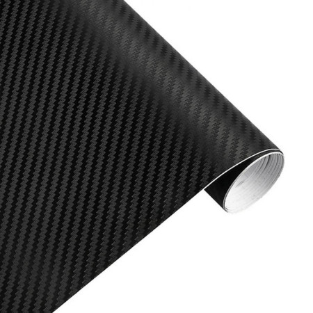 Folie colantare auto Carbon 3D Negru, 3m x 1,27m