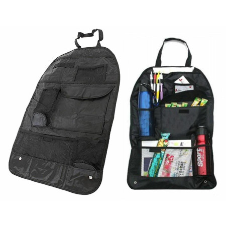 Organizator scaun auto cu 6 buzunare, 36 x 57 cm, culoare neagra