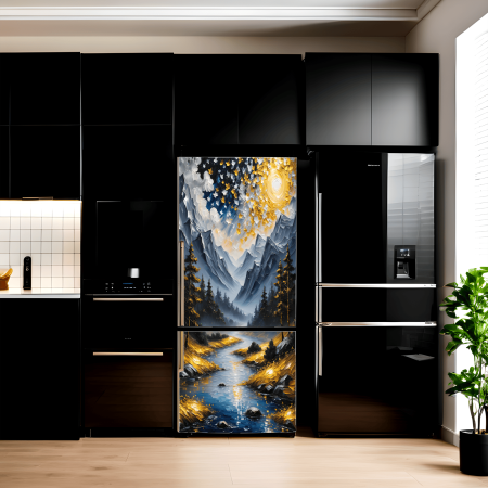 Folie imprimata color pentru decor Frigider, dimensiune 200 x 90cm, model: AVX-FR18