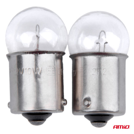 Set 2 becuri cu halogen, soclu R10W, BA15s, alimentare 12V