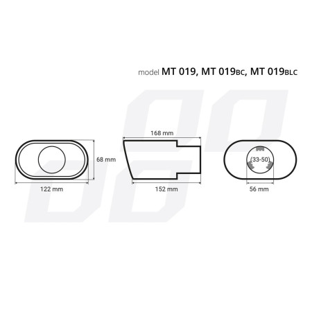 Ornament toba esapament din otel inoxidabil MT 019BC