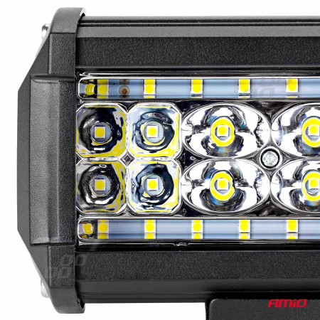 Proiector LED pentru Off-Road, ATV, SSV,  culoare 6500K, 28 LED-uri, tensiune 9 - 36V, dimensiune 136 x 80 mm