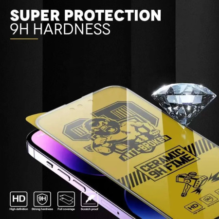 Folie de protectie Ceramica Flippy®, Transparenta HD, 9H, pentru Xiaomi Redmi Note 10 Pro margini negre