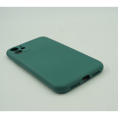 Husa protectie Flippy compatibila cu Huawei Y7 2019 Liquid Silicone Case Verde