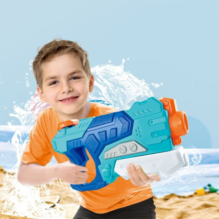 Pistol cu Apa pentru Copii, Rezervor, Pentru Piscina/Plaja, Flippy, 6ani+,  Albastru, 500ML