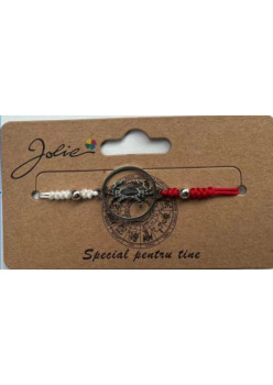 Martisor bratara zodiac, Jolie, 5x9 cm, Rac