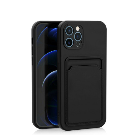 Husa protectie Flippy cu suport card compatibila cu Huawei Nova 8i Negru