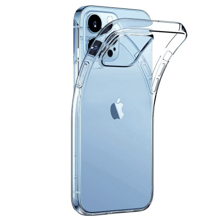 Husa TPU pentru iPhone 14 Pro Max, Flippy, Silicon, Protectie Antisoc, Transparenta