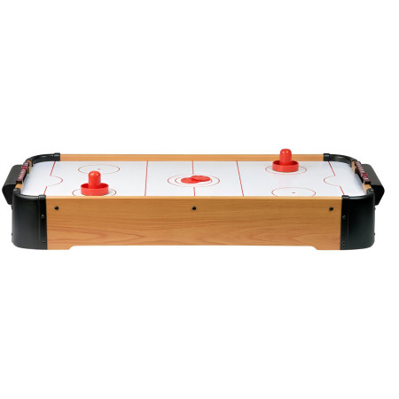 Masa Air Hockey Graffiti fara Picioare, Flippy, Lemn, 2 Pucuri, Tabela Scor, 2 Impingatoare, 76x38x9 cm, Maro