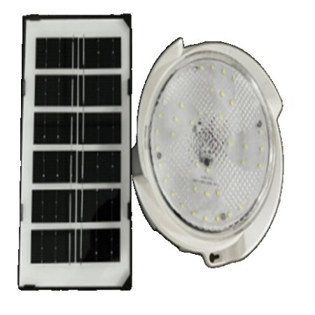 Plafoniera solara Flippy, 50 W, diametru 200 MM, cu telecomanda, lungime prelungitor 4.6 m alb rece