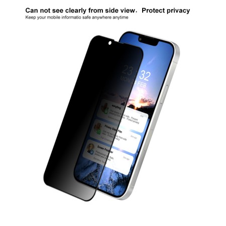 Folie Sticla securizata Flippy® compatibila cu Samsung A03s Full Glue Privacy Negru