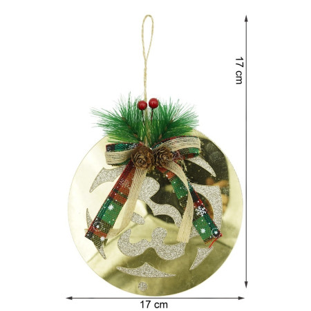 Ornament brad, Flippy, Glob, Auriu, Lucios, 17*17CM, Acril, Interior/ Exterior