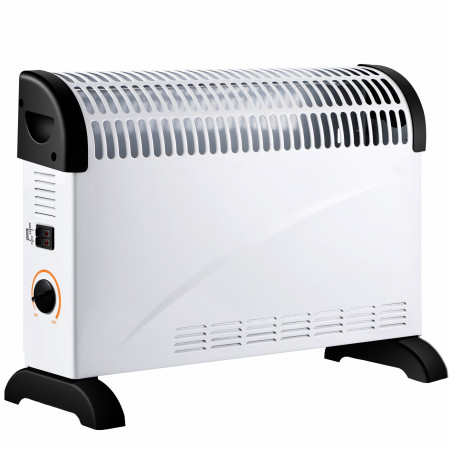 Convector Electric Clasic, Flippy, 2000W, 3 Trepte de Putere, Termostat, 53x19.8x38 cm, Alb