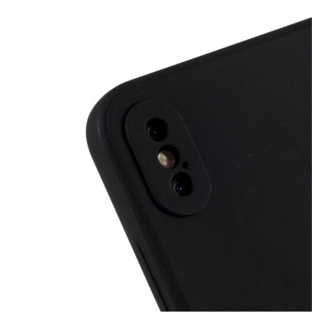 Husa protectie compatibila cu Apple iPhone XS Liquid Silicone Case Negru