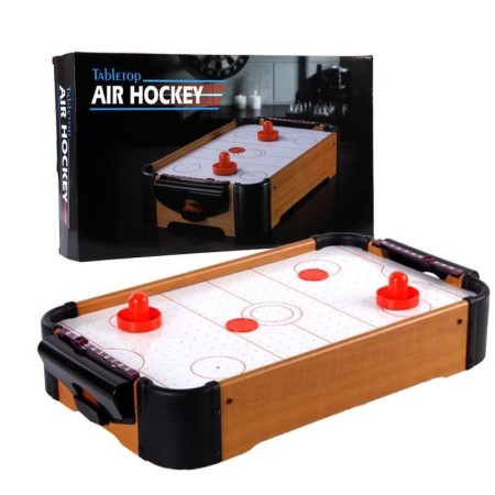 Masa Air-Hockey Flippy, 51 x 31.5 x 9.5 cm, bara pentru punctaj, material ABS, maro