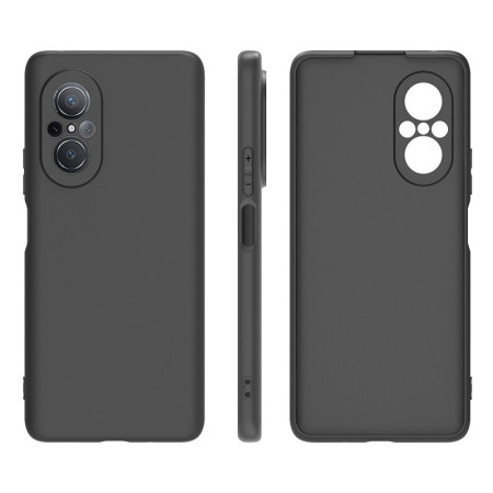 Husa Matte TPU pentru Huawei NOVA 9 SE, Flippy, Silicon Slim, Protectie Antisoc, Negru