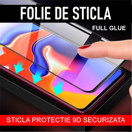 Folie Sticla Securizata Flippy compatibil cu Honor X6 4G, Full Glue Negru