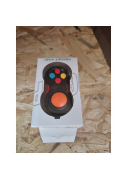 Jucarie interactiva antistres Fidget Pad, pentru copii, Multicolora Negru, + 3 ani, Flippy