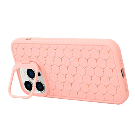 Husa de Protectie TPU, Flippy, pentru Apple iPhone 14 Pro Max, 3D Cube, cu Inel, Protectie Camera, Antisoc, Antizgariere, Antialunecare, Acoperire Completa, Roz