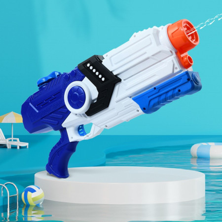 Pistol cu Apa pentru Copii, Rezervor, Pentru Piscina/Plaja, Flippy, 6ani+, Albastru/Multicolor, 2000ML