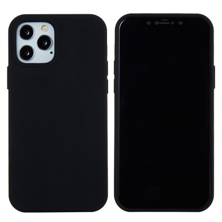 Husa protectie Flippy compatibila cu Apple iPhone 13 Pro Max Liquid Silicone Negru