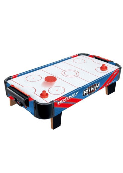 Masa Air Hockey Graffiti cu Picioare Scurte, Flippy, PVC, 2 Pucuri, Tabela Scor, 2 Impingatoare, 76x38x21.5 cm, Albastru