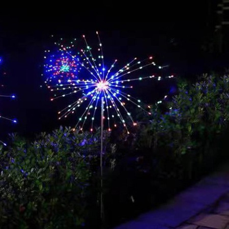 Lampa solara sub forma de artificii, 90 LED-uri, multicolor, Flippy