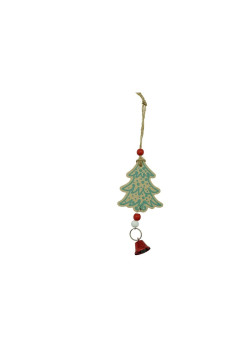 Ornament de brad bradulet, Flippy, multicolor, lemn, 17 cm