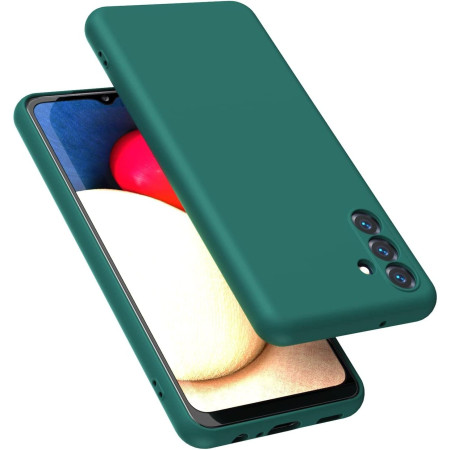 Husa de Protectie, Flippy, pentru Samsung Galaxy S23 FE, Liquid Silicone, cu Microfibra pe Interior, Protectie Antisoc, Compatibil Incarcare Wireless, Verde