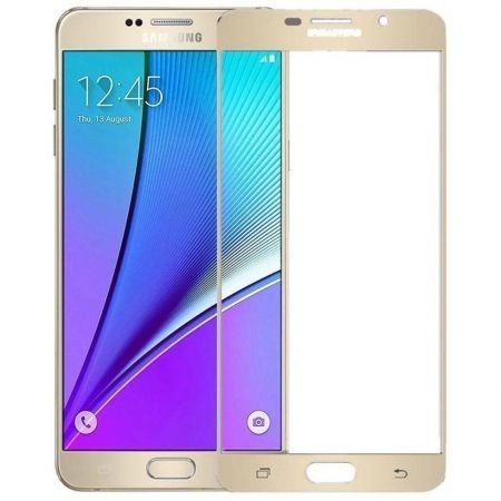 Folie Sticla Samsung Galaxy A5 2016 Full Face Auriu