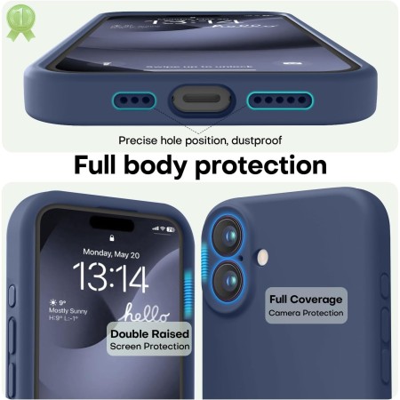 Husa de Protectie Matte TPU, Flippy, pentru Honor 90 Lite, Protectie Camera, Antisoc, Antizgariere, Antialunecare, Acoperire Completa, Albastru