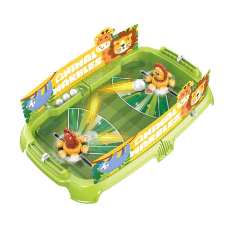 Joc de Masa Interactiv Lion Battle pentru Copii, Flippy, 4 Mingi, Tabela Scor, 40.7x27x14 cm, Verde